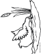 duck in pond coloring page