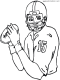 football quarterback coloirng page